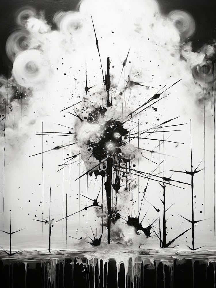 Dreams Abstract Black And White 4