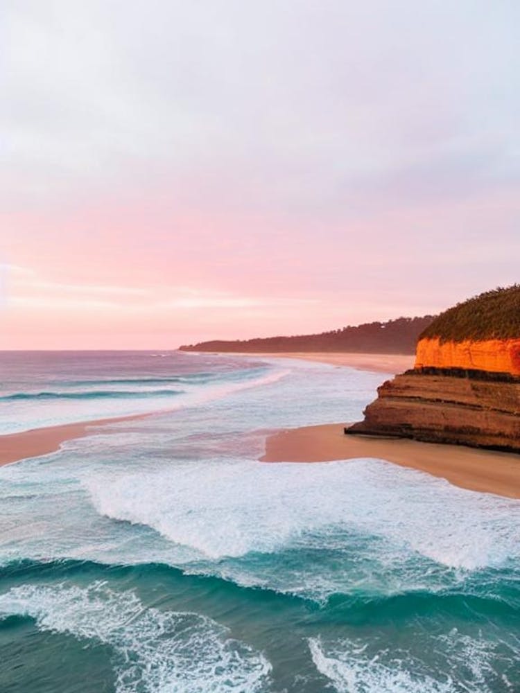 Terrigal Beach, Australia Pink Photography 