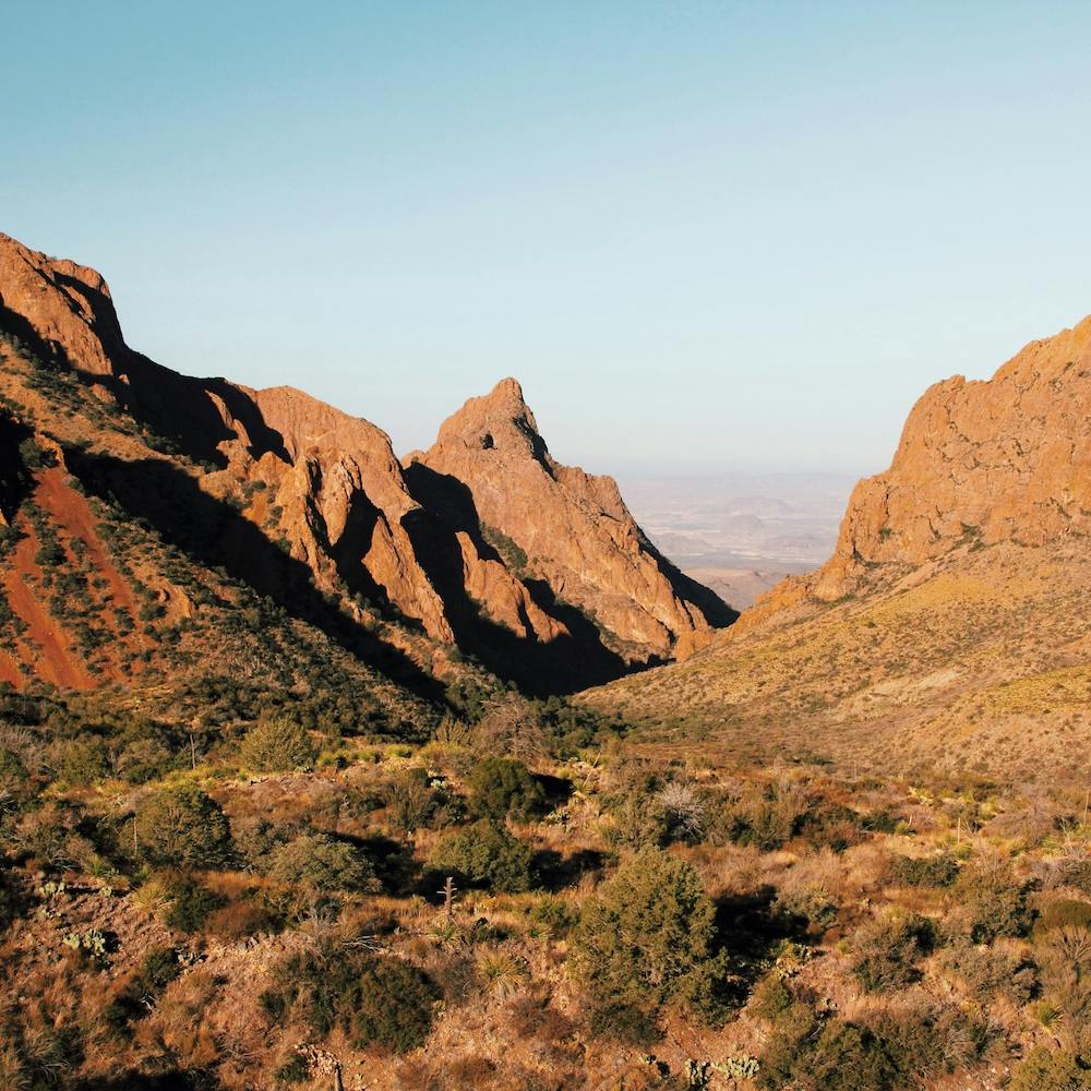 Red Rock Mountain Range Square