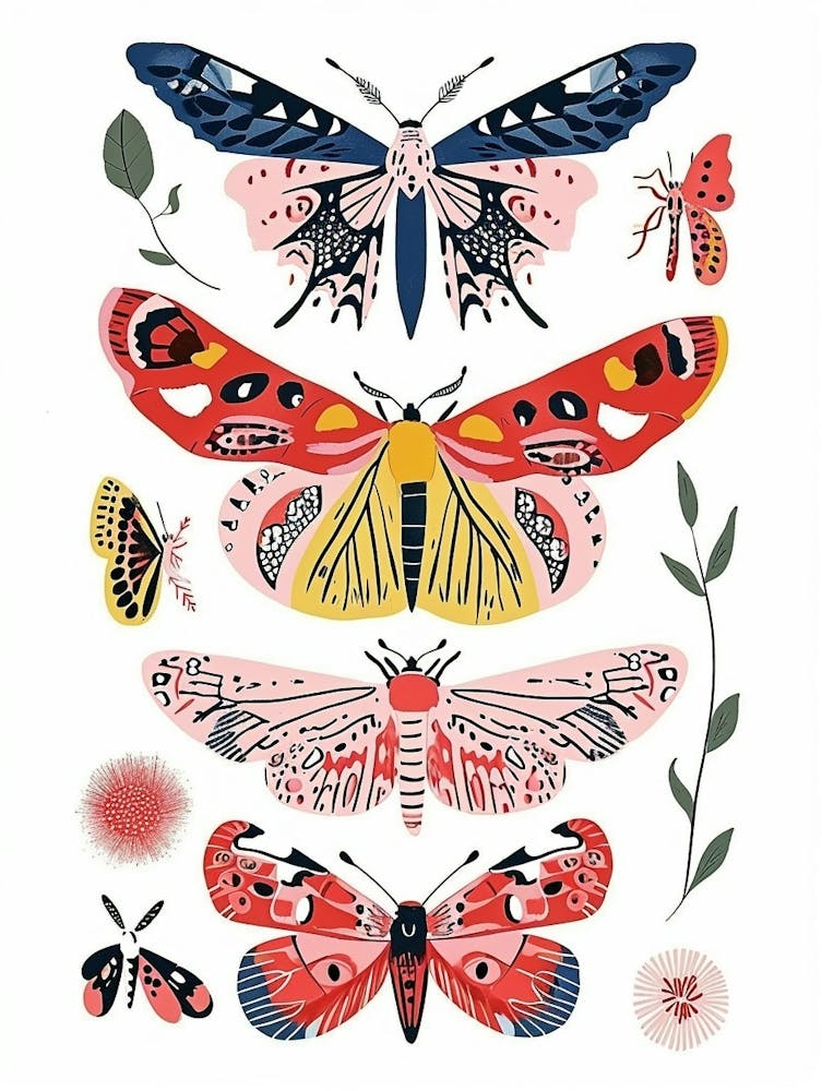 Colourful Insect Illustration Butterfly 5