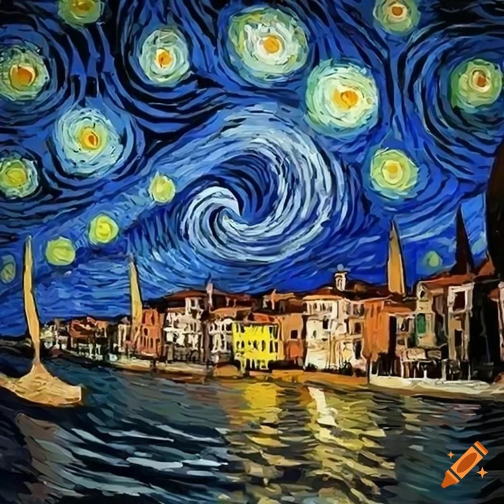 Van Gogh Starry Night In Venice 1