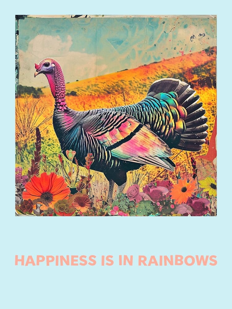 Happiness Is In Rainbows Animal Poster 5