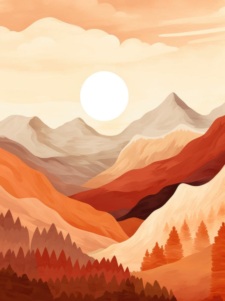 Painting Of Mountains