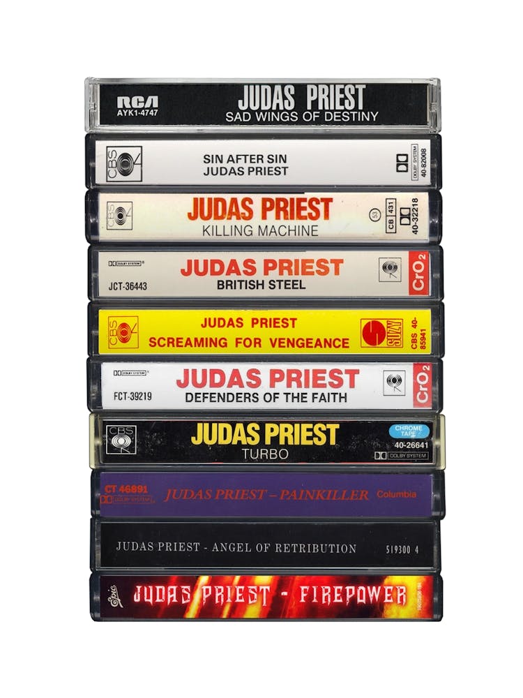 Judas Priest Albums - Cassette Print Music Poster