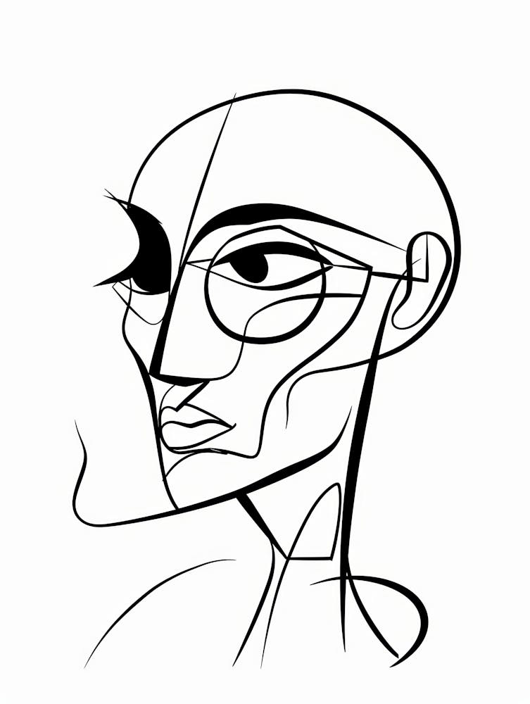 Abstract Portrait Of A Man 7