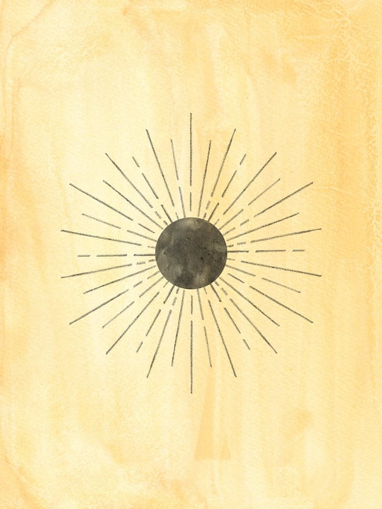 Abstract yellow Sun