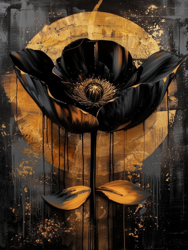 Black Flower 1