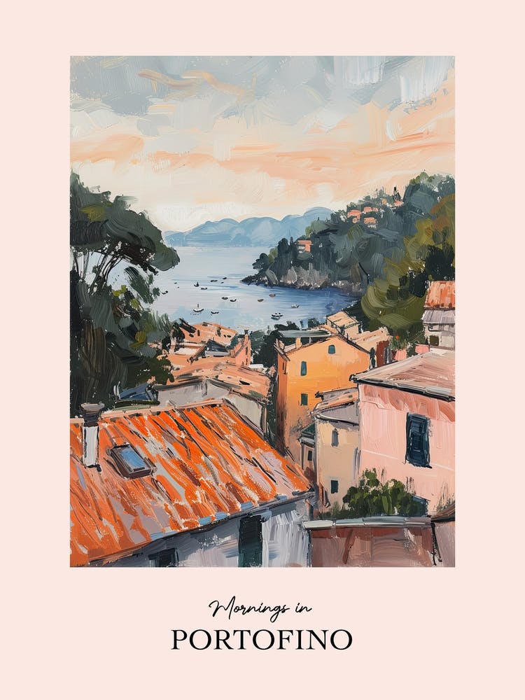 Mornings In Portofino Rooftops Morning Skyline 3