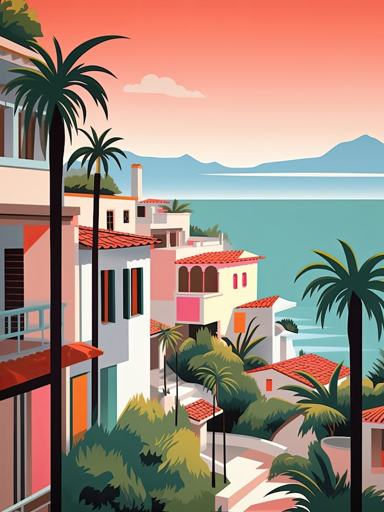 Puerto Vallarta, Mexico, Bold Outlines 1