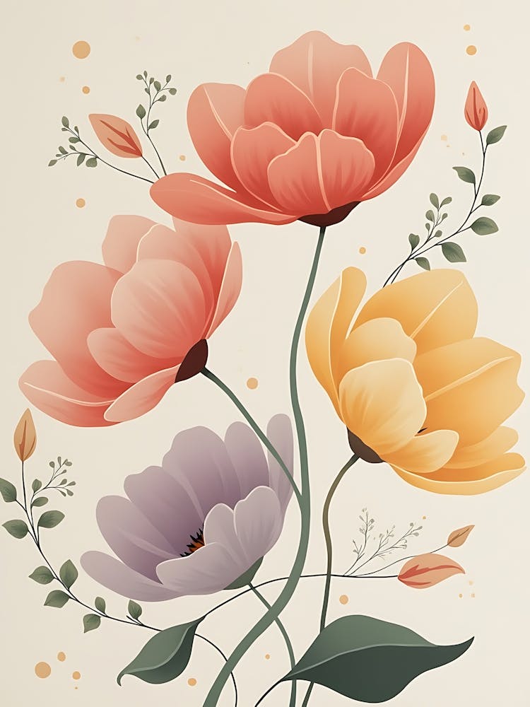 Ethereal Spring Flower Dance
