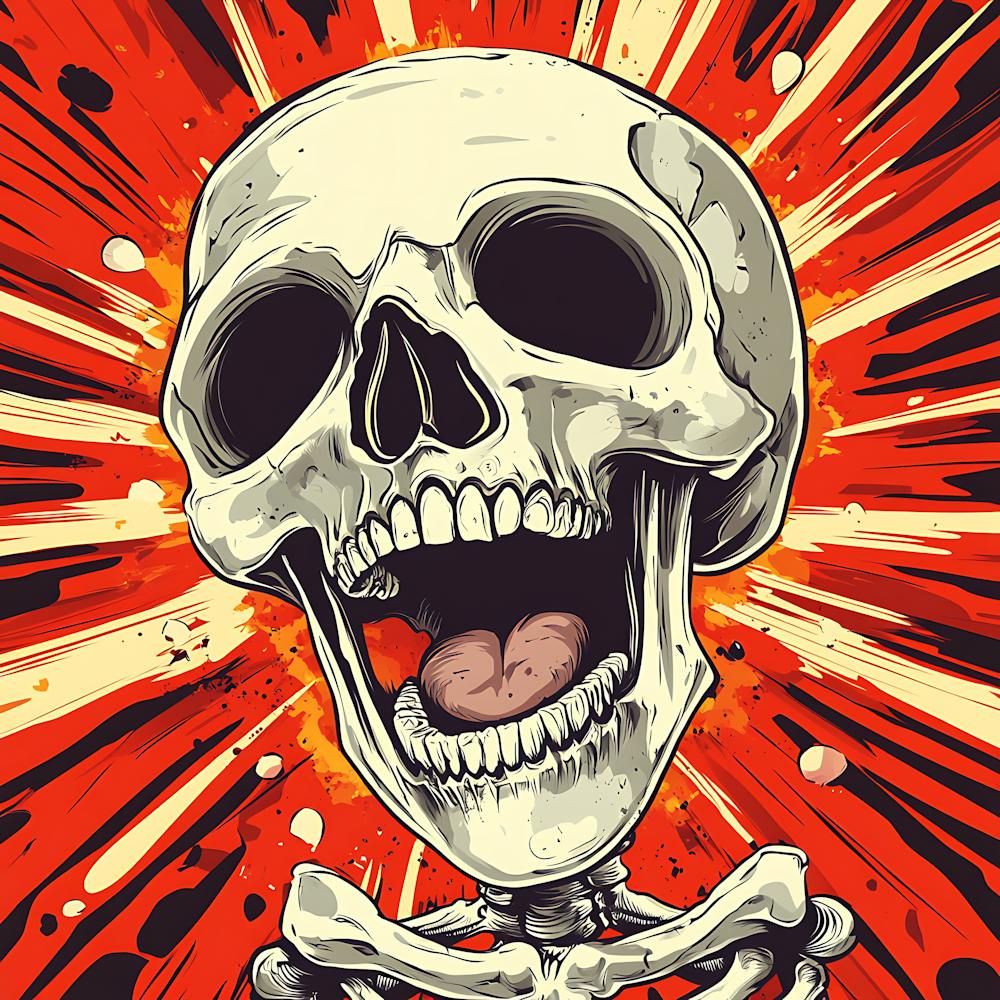 Spooky Halloween Skeleton Emojis Artwork 6