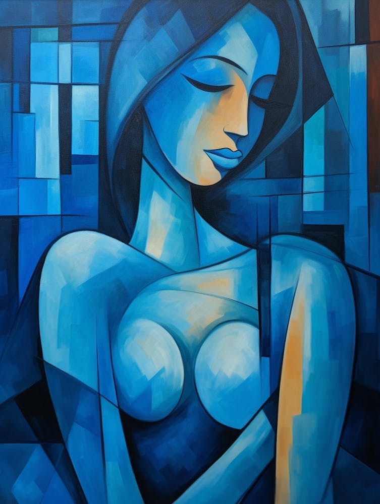 Cubist Abstract Geometric Illustration 9