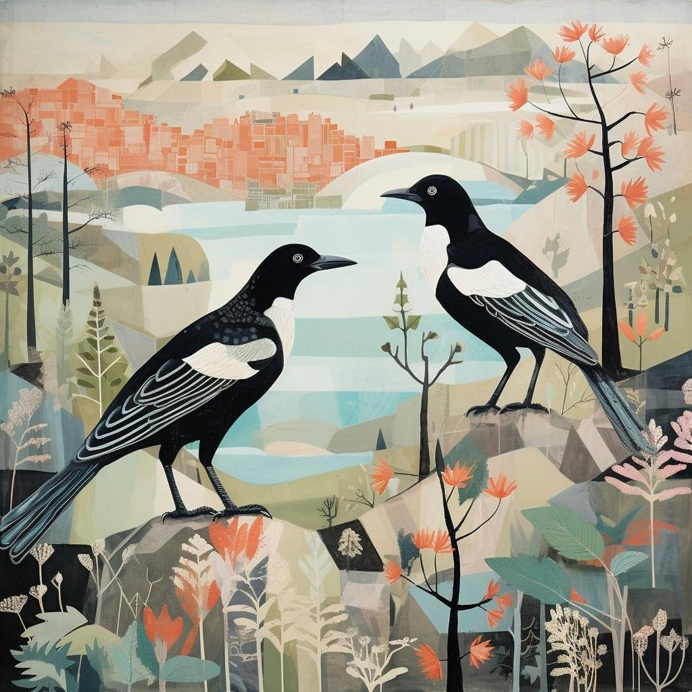 Bird In Nature Magpie 4