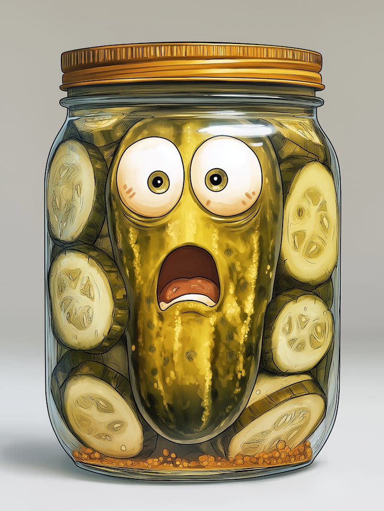 Funny Cucumber Pickle