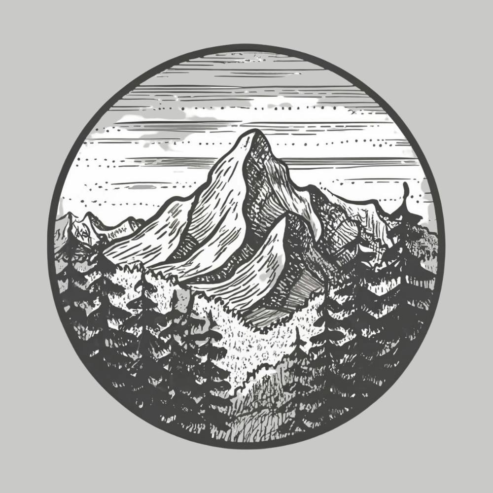 Mountains In The Forest