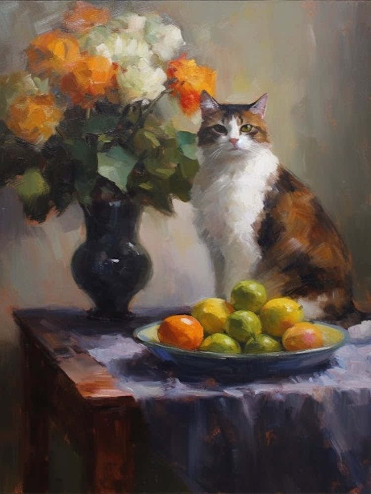 Hydrangea With A Cat 4