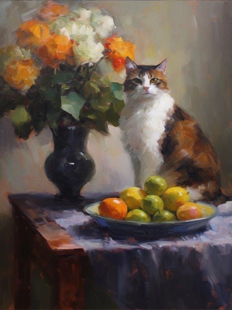 Hydrangea With A Cat 4