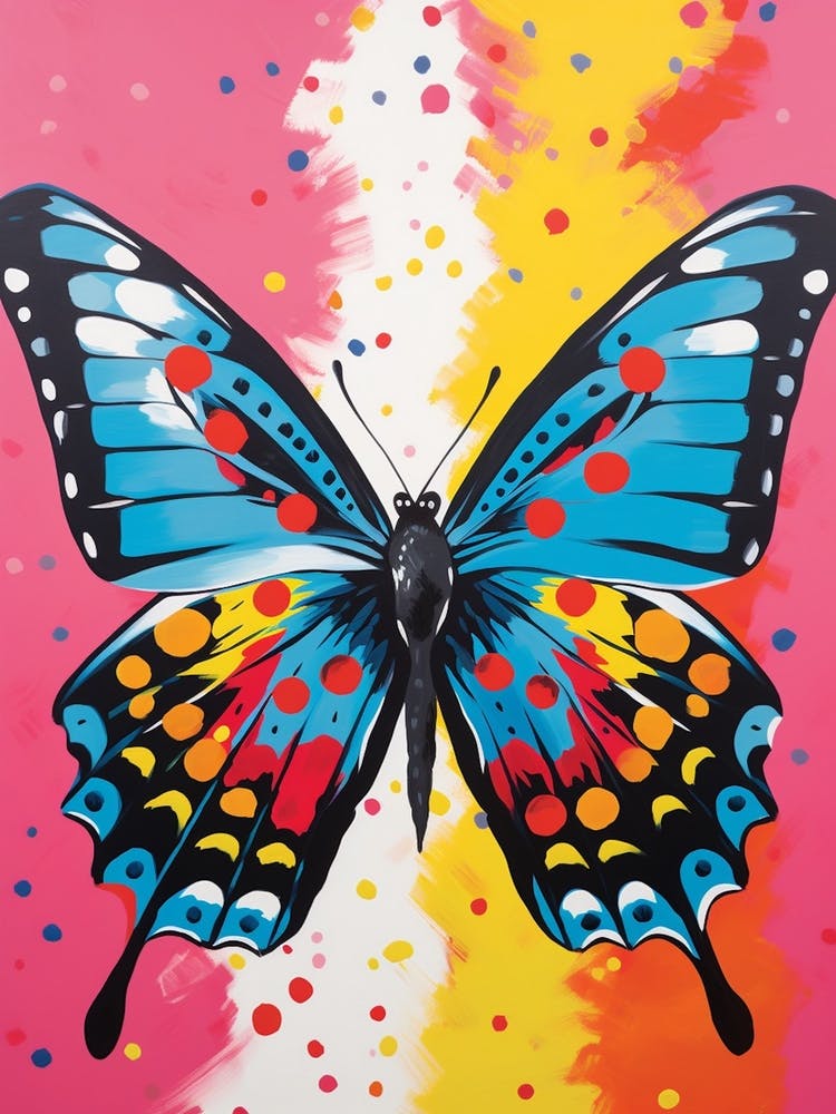 Pop Art Admiral Butterfly 1