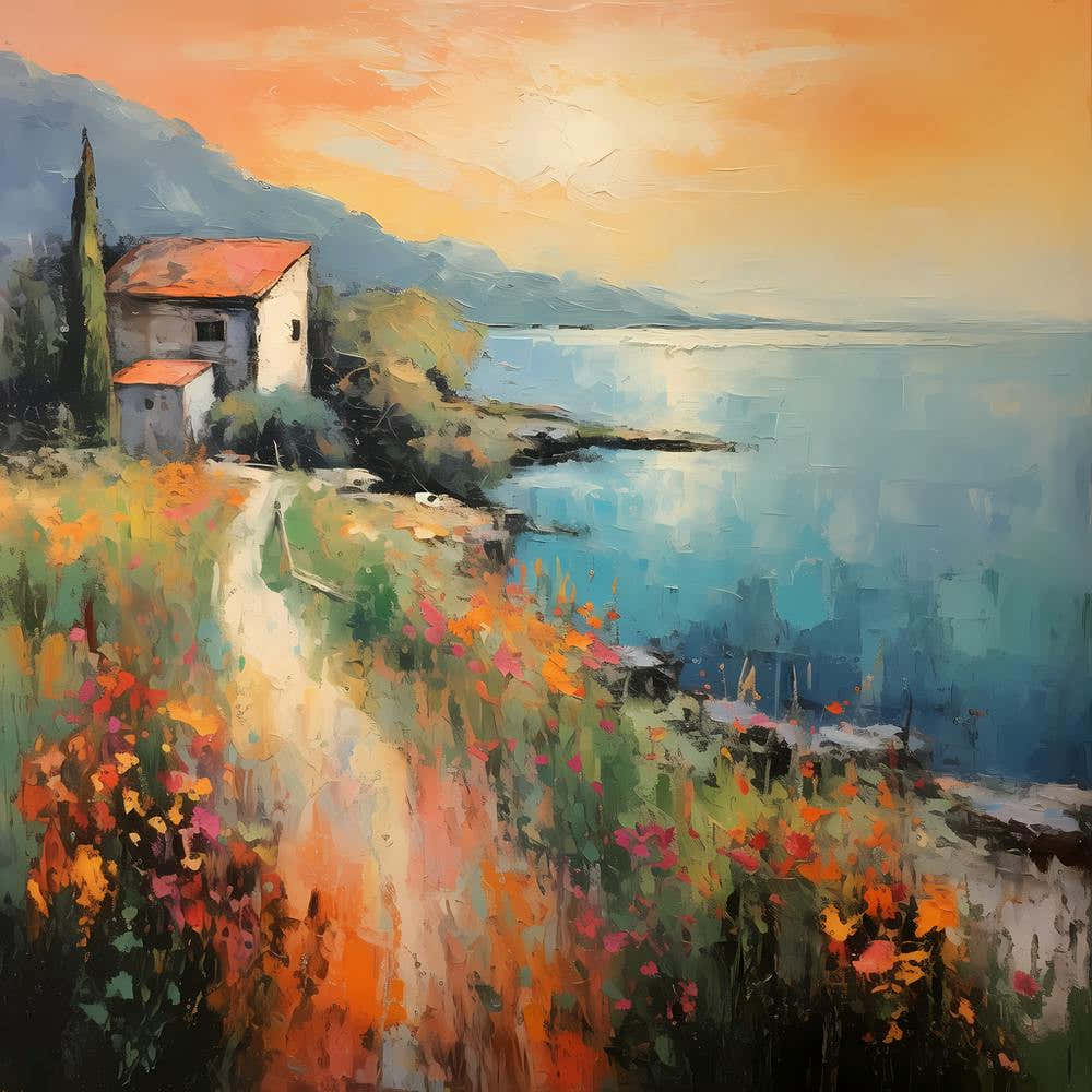 Vibrant Vistas: Tropical Watercolour Mirage