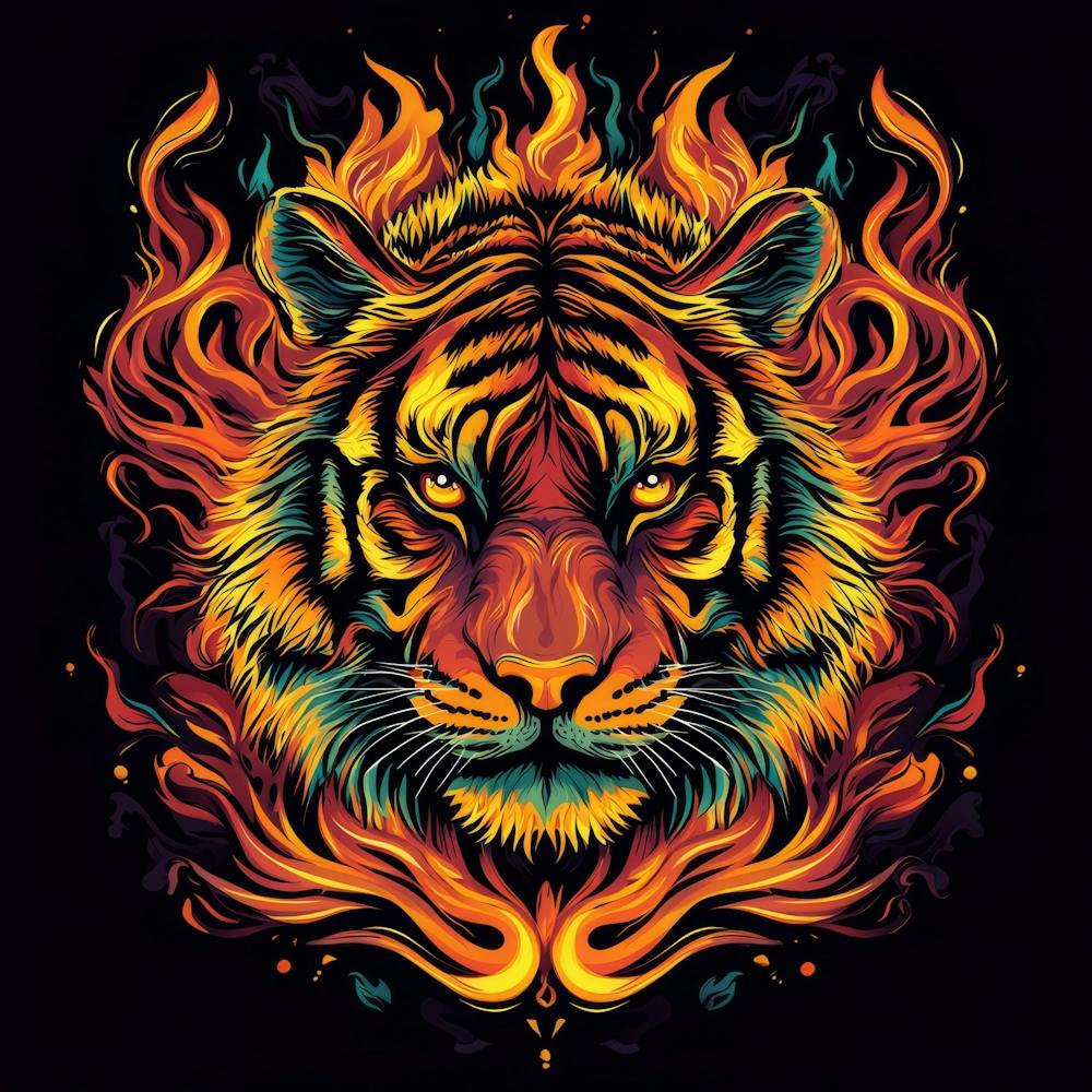 Tiger In Flames 2
