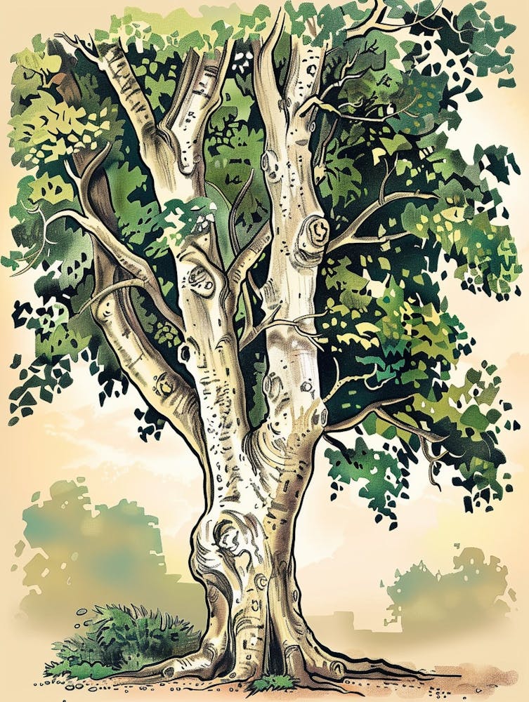 Beech Tree Storybook Illustration 4