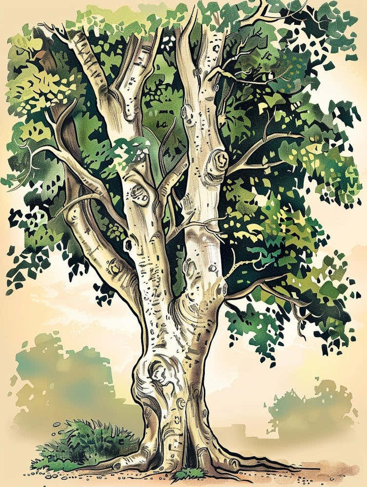 Beech Tree Storybook Illustration 4