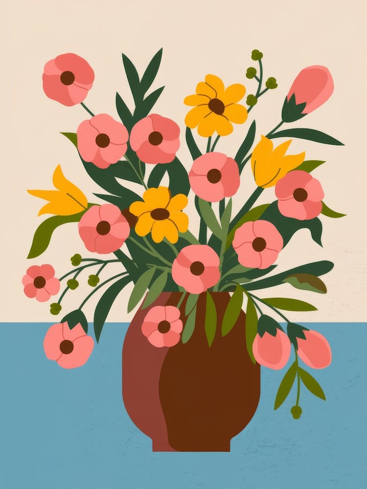 Floral Vase Harmony