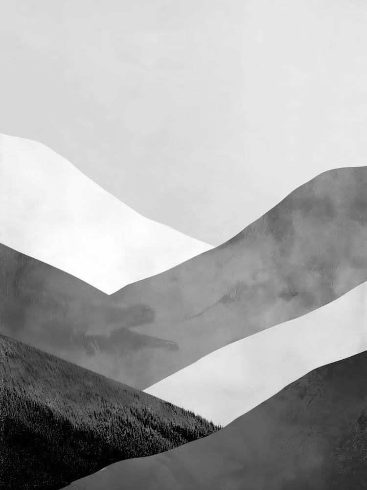 Black And White Mountains