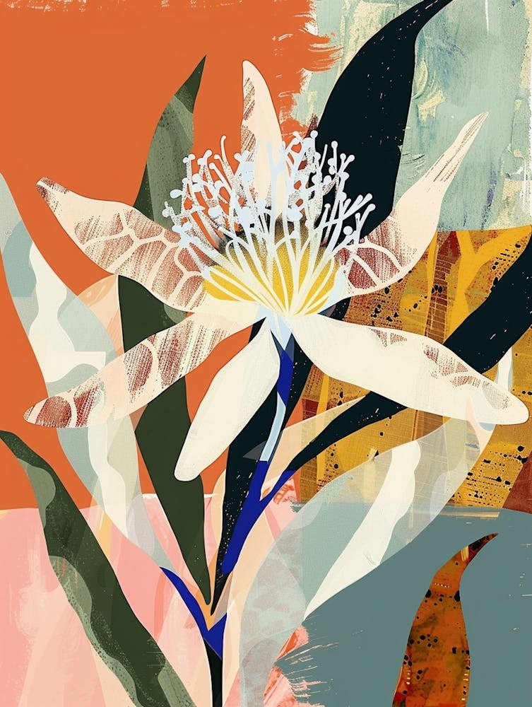 Colourful Flower Illustration Edelweiss 2