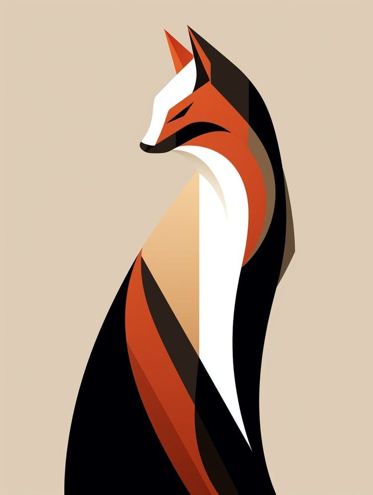 Fuchs Minimalist Abstrakt 1