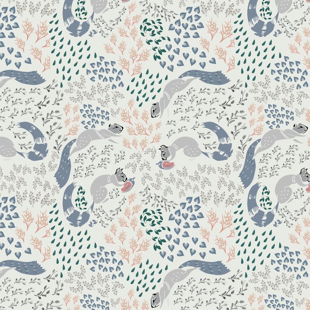 Motif d'écureuils II Carré