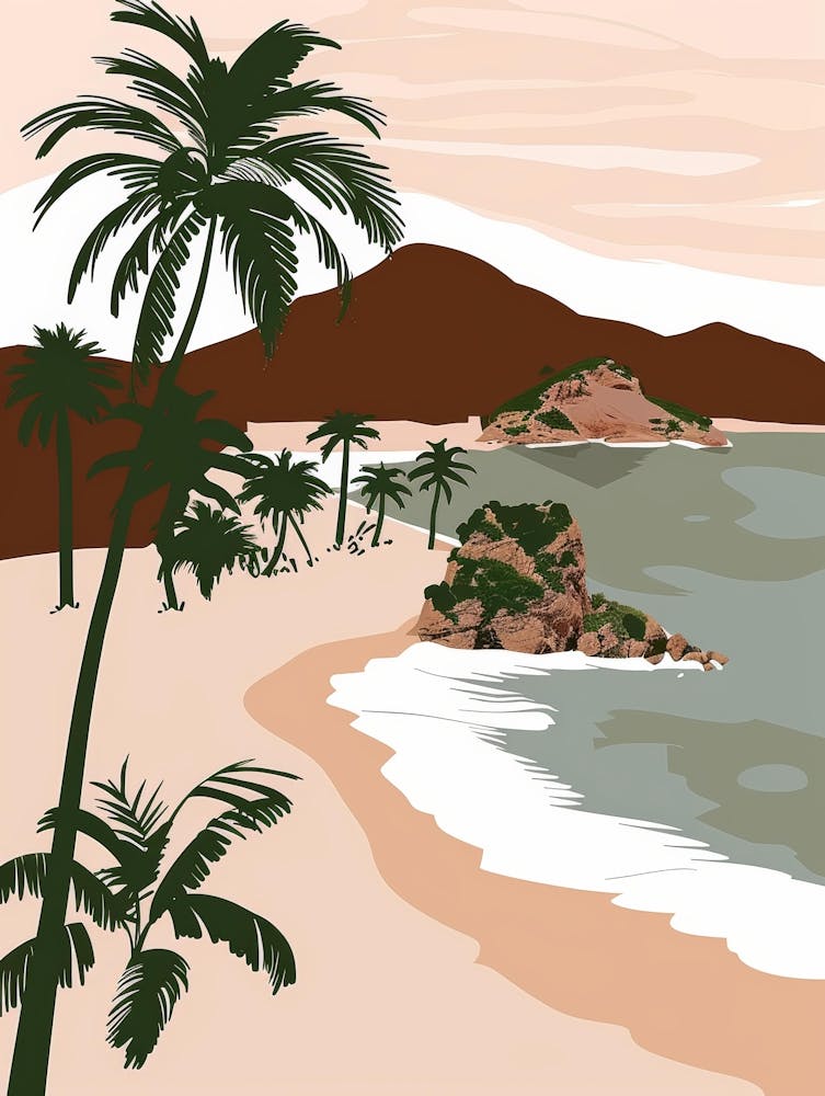 Beach And Palm Trees