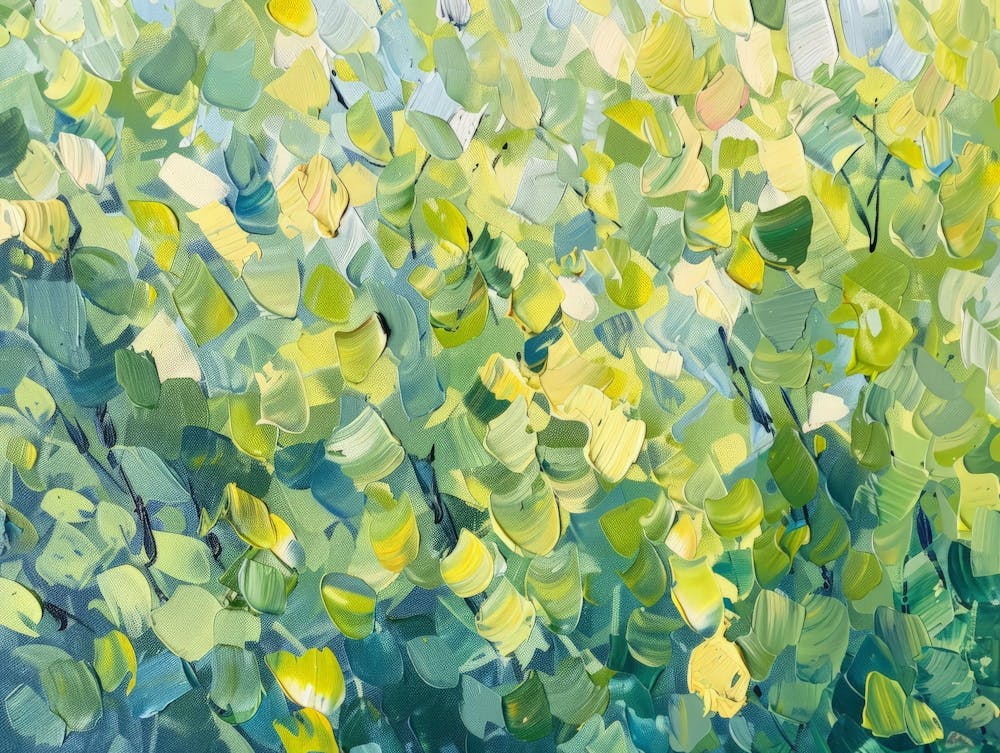 Abstract Of Green Leaves 1