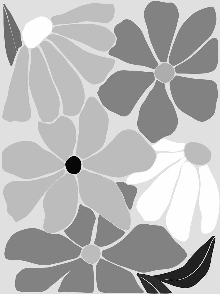 Black And White Flowers 94