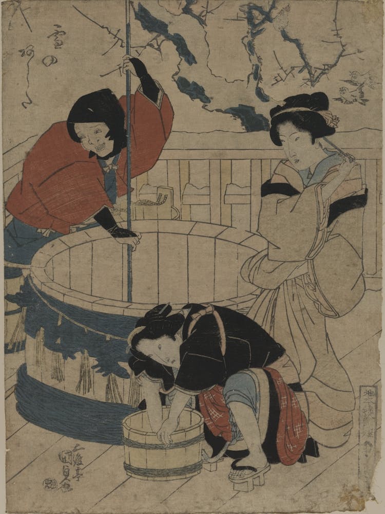 Yuki no ashita, Original from the Library of Congress.