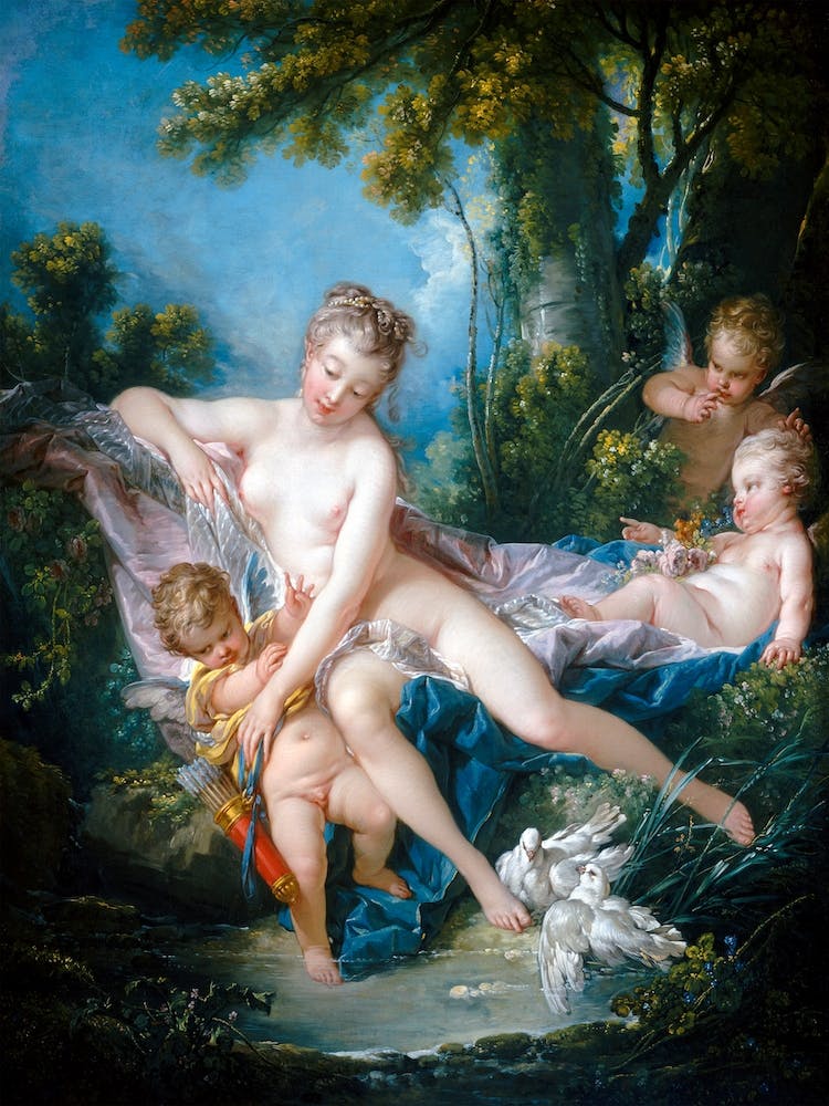 Venus Consoling Love, Francois Boucher