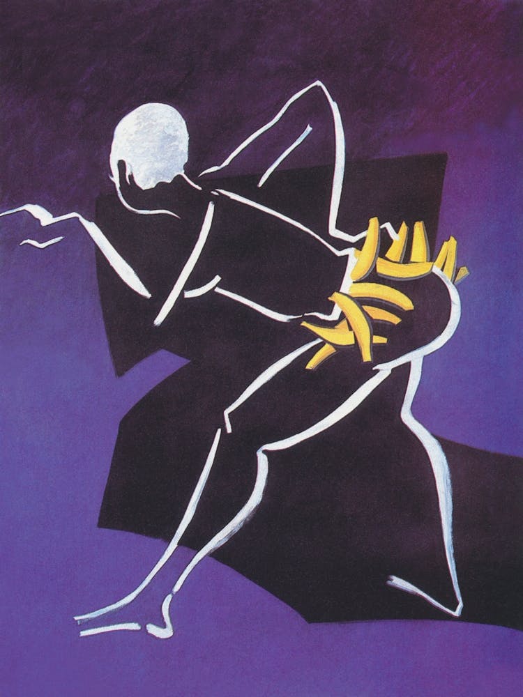 Josephine Baker, Dancer With Banana Skirt Vintage Poster