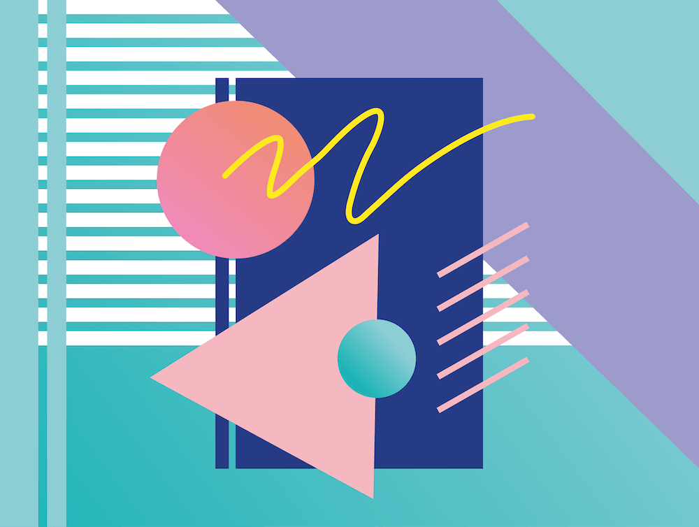 Memphis Pattern Retro Dreamwave 80s Vintage Sythwave Artwork