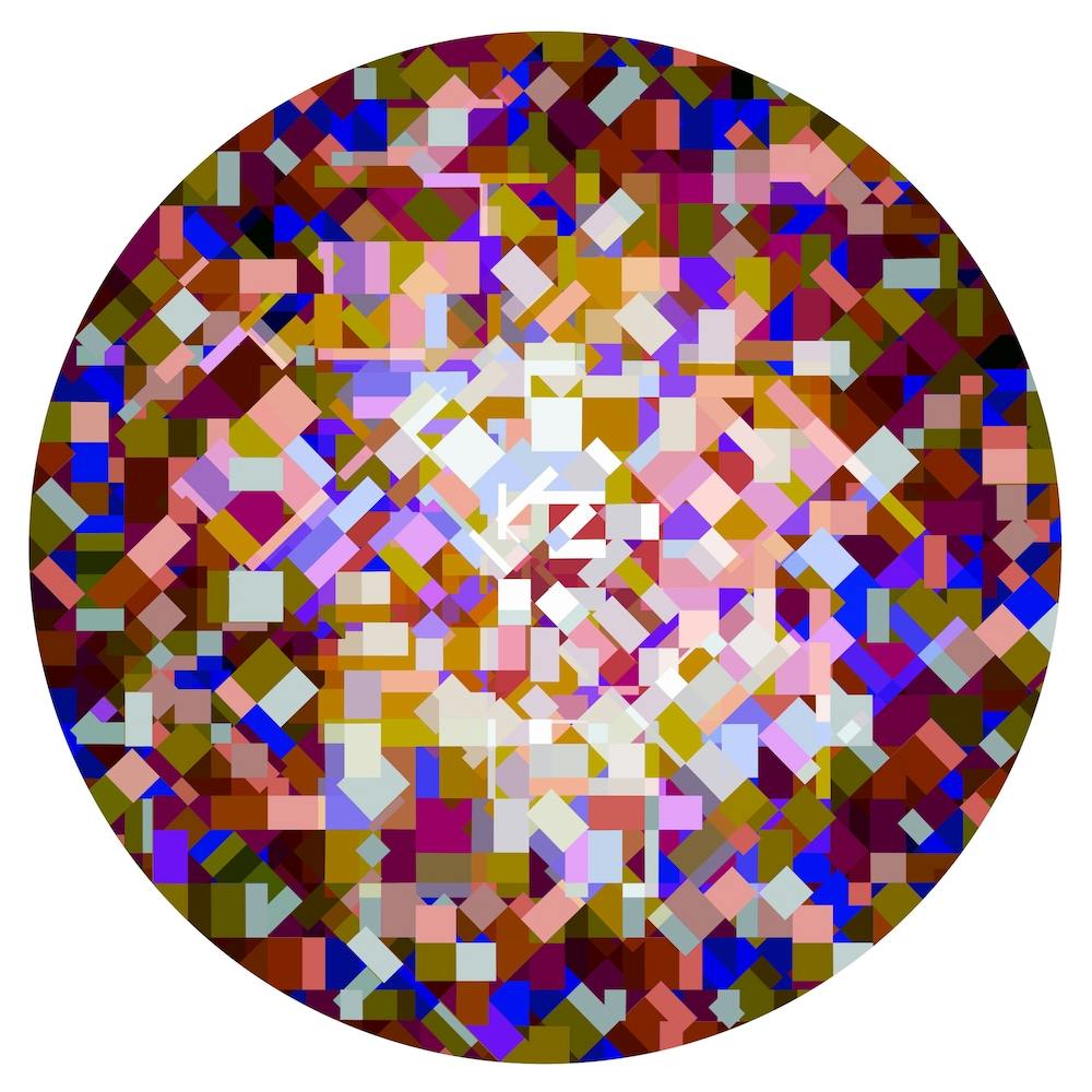 Stained Glass Window Square