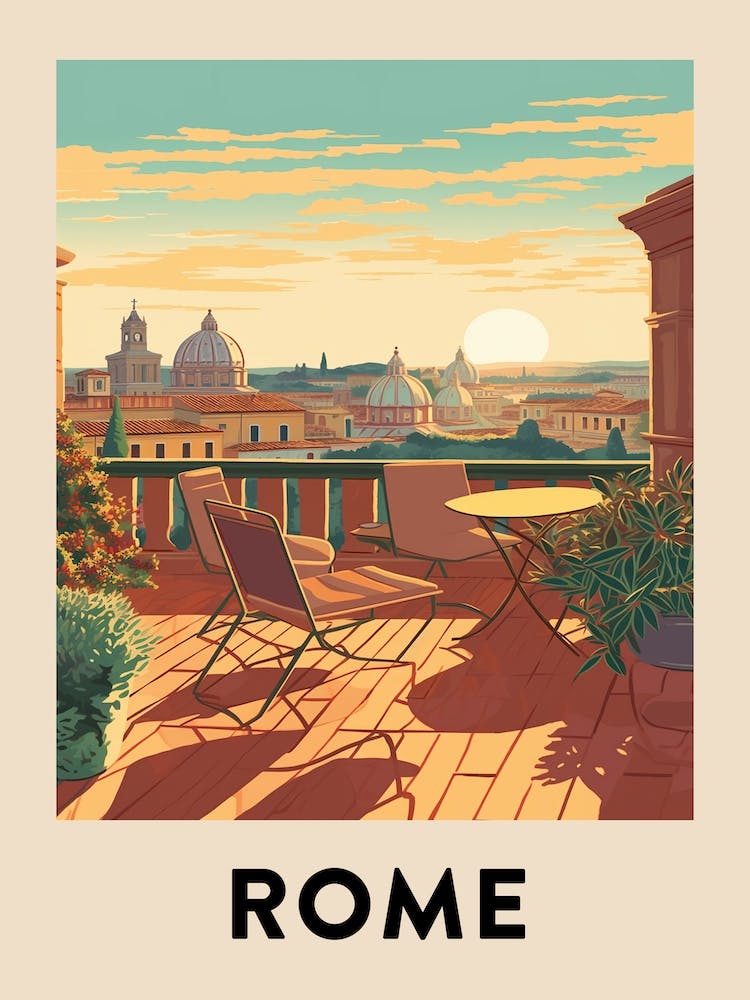 Vintage Travel Poster Rome 3