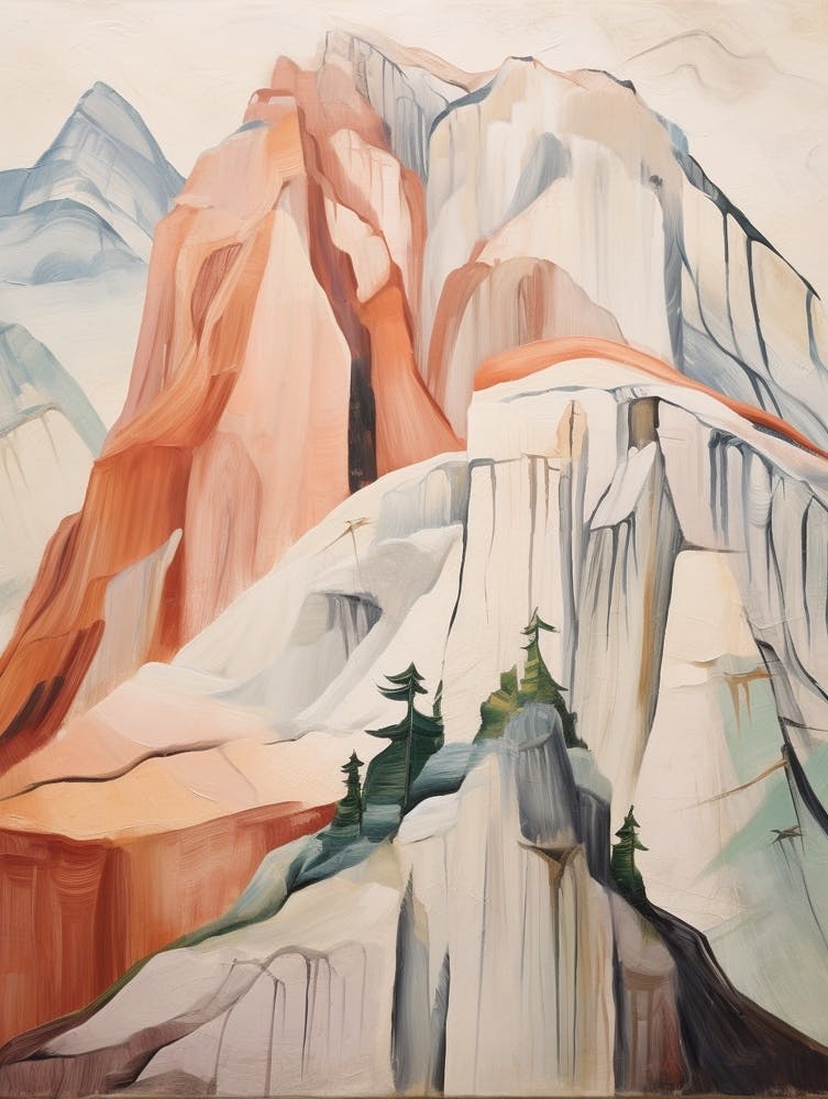 Mount Hua China Mountain Painting