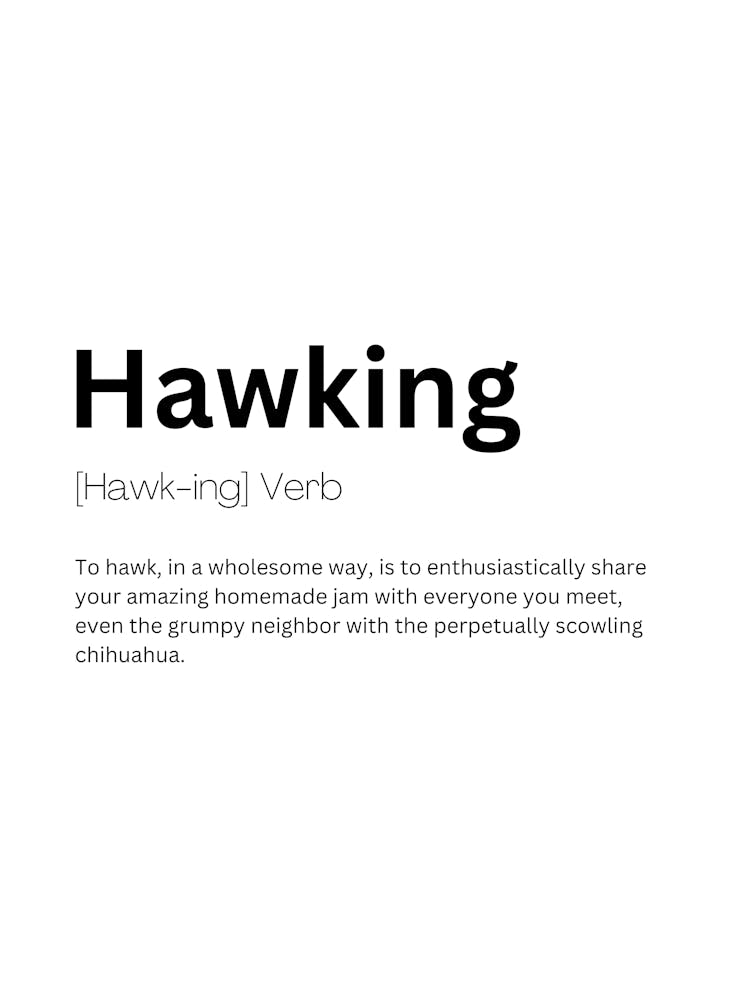 Hawking Definition Meaning