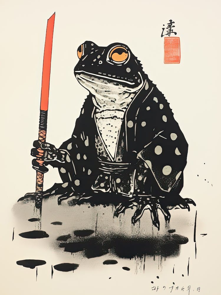 Frog Samurai,  Matsumoto Hoji Inspired Japanese 1