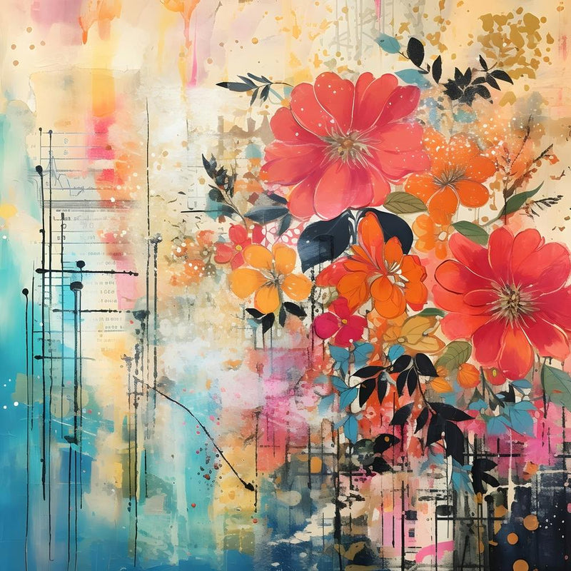 Vintage Bright Flowers 2