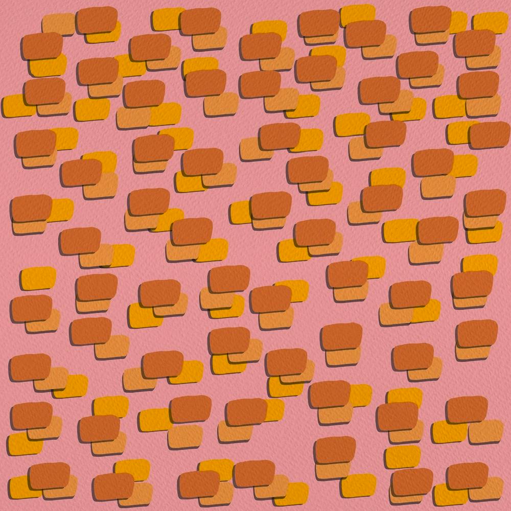 Abstract Pattern On Pink Background
