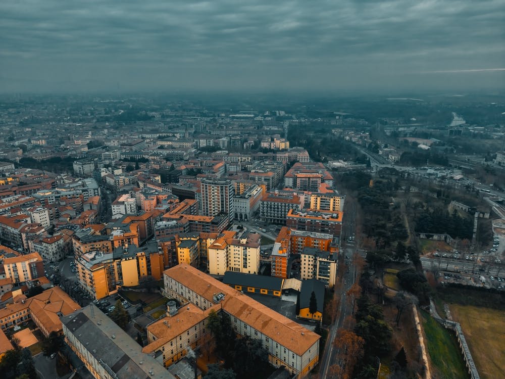 Aerial image of Verona, Italy Wall Art