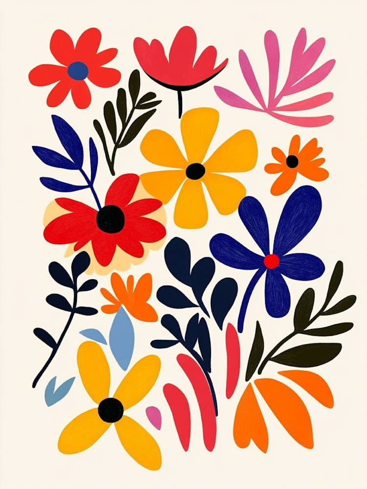 Abstract Floral Painting 4