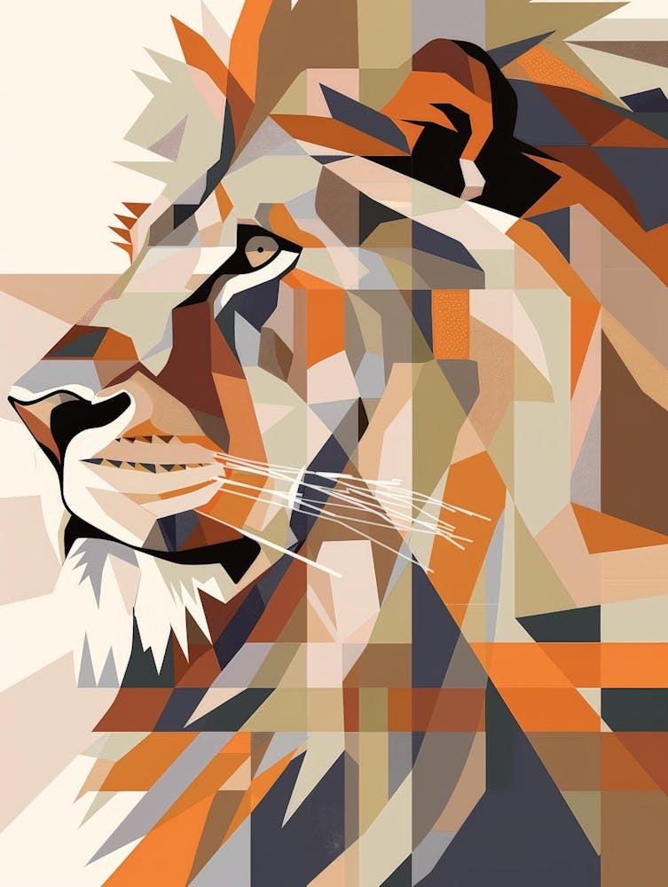 Lion Abstrait 7