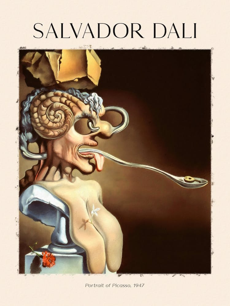 Salvador Dali - Portrait of Picasso
