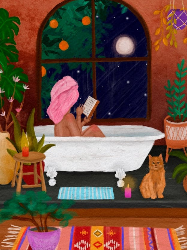 Noche De Naranja Bathroom